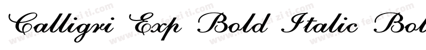 Calligri Exp Bold Italic Bold Itali字体转换